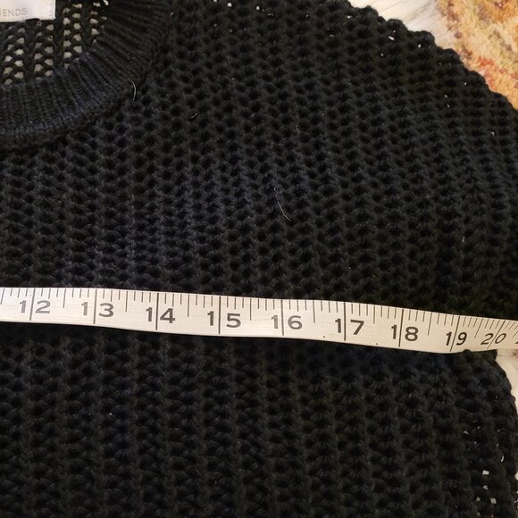Lovers + Friends Black Knit Seater with Bell Sleeves - NWOT - Picture 7 of 8